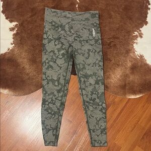 Gymshark Green Camouflage Leggings